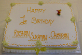 24"x18" Iced Eggless/Vegetarian Birthday Cake
